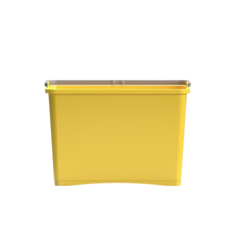 Emmer met handvat aan de bovenkant - Geel - 8 L